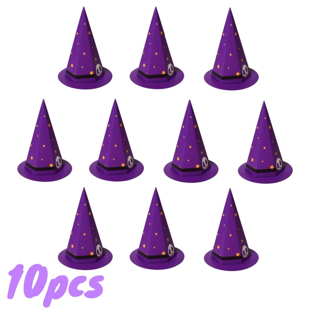 1/20pcs Halloween Hat-shaped Candy Box Ghost Witch Trick or Treat Box Set Party Favors Decor Holiday Gifts Packaging Supplies