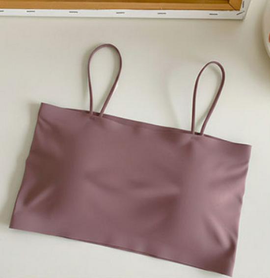 Summer Ice Silk Student Bandeau: Sexy Versatile Camisole with Beautiful Back Design