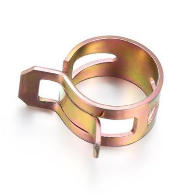 10Pcs 5-22mm Hose Clamp Spring Clip Fuel Line Hose Water Pipe Air Tube Clamps Fastener Welding Clip Steel Buckle Pipe Hoop