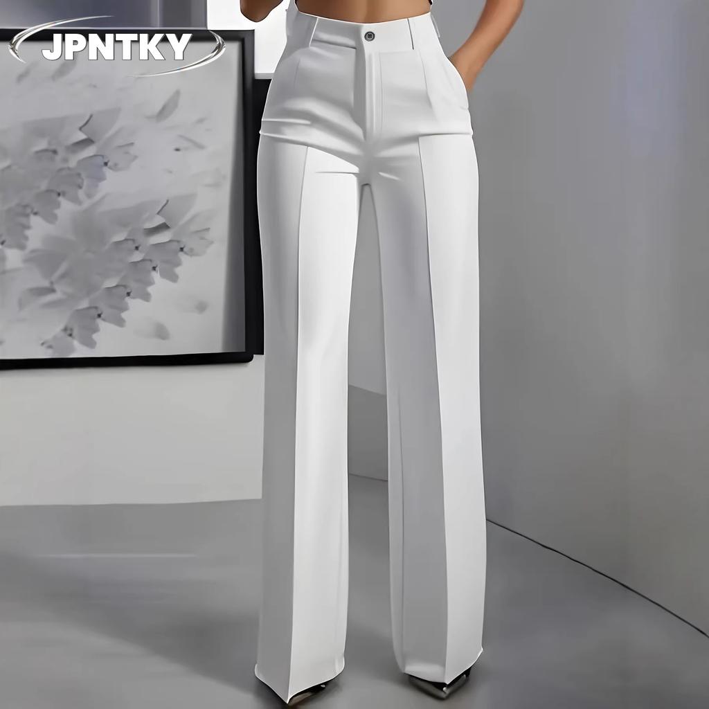 JPNTKY Damen Mode Lässig Einfarbige Bedruckte Hosen & Capris