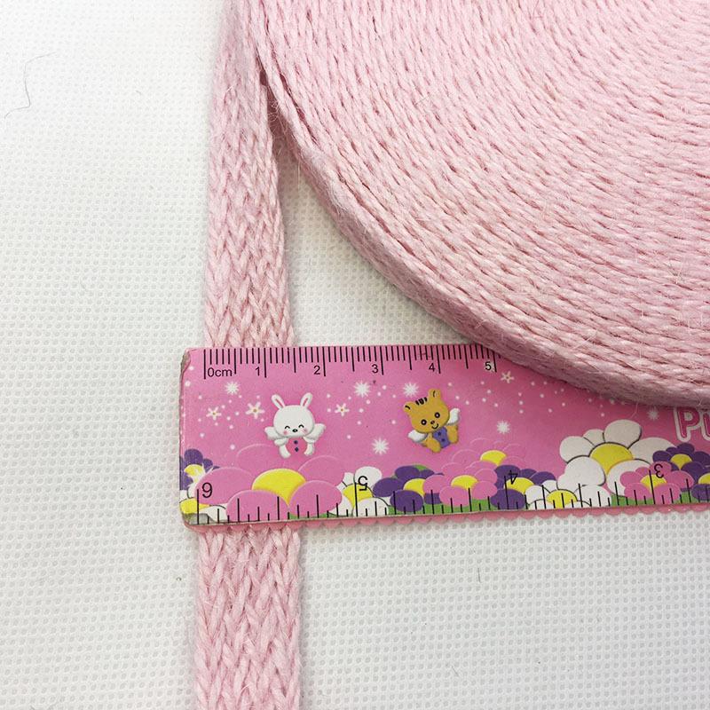 Color Flat Hemp Rope Webbing Handmade Diy Kindergarten Retro Decoration Flat Jute Strap, Textile Accessories Ten