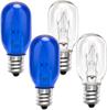 120V Replacement Bulb E12 Candlestick T20 Bulb 2 Transparent 2 Blue