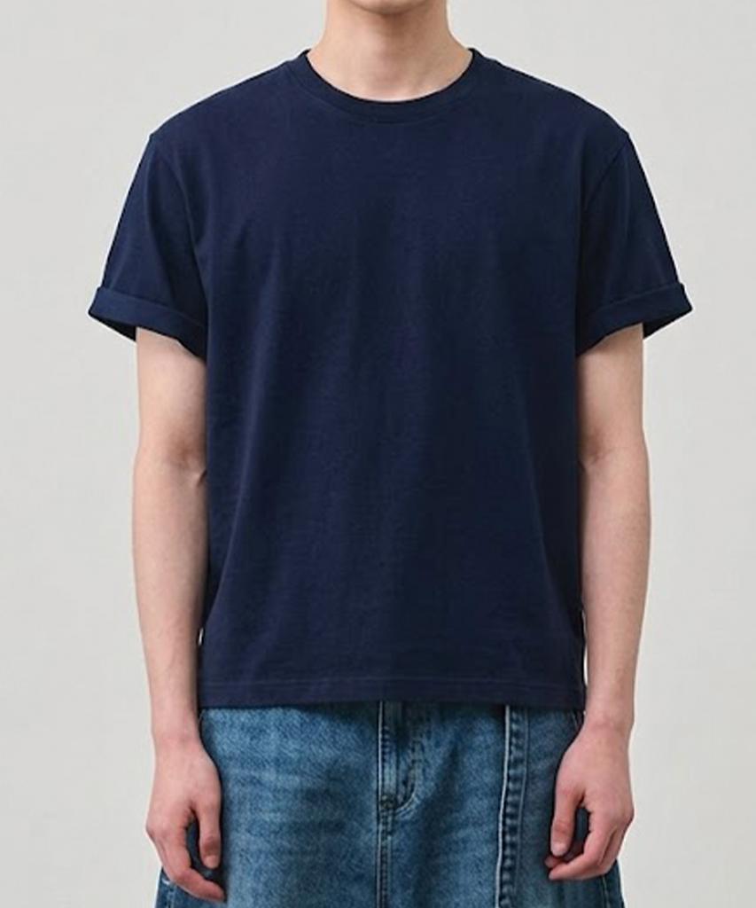 VANNWORKS Crop Short Sleeve T-Shirt (Vs0300) Navy