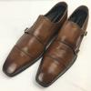 Perfect Suit Factory Made in Japan Double Monk Strap Businessschuhe Braun Größe 25.5(GEBRAUCHT)