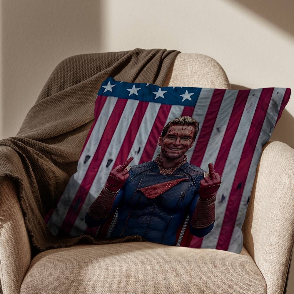 Billy Butcher Movie Homelander The Boys Pillow Case Pillow Case Living Room Sofa Cushion Cover Suitable For Home Bedroom Room