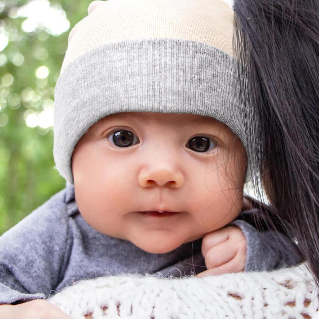 Matching Color Brushed Cap for Newborns: Spring, Autumn & Winter Styles, Double Size, 28 Colors