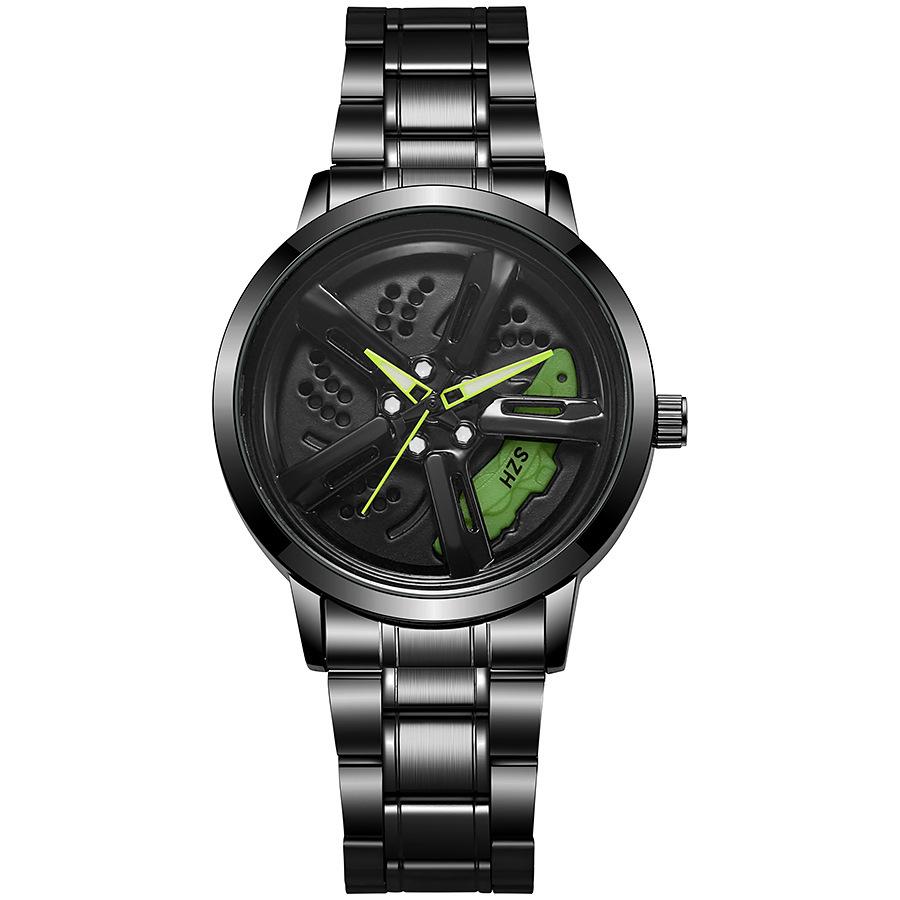 Sports Car Wheel Hub Rotatable Watch Men'S Wheel Quartz Watch Fashion Trendy Men'S Watch