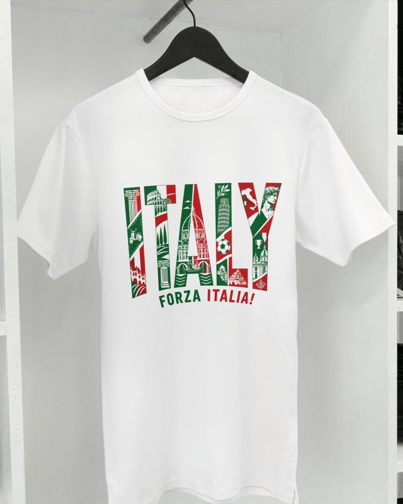 World Cup 2026 Italy Soccer Fan Unisex Tee | Football Travel Design M