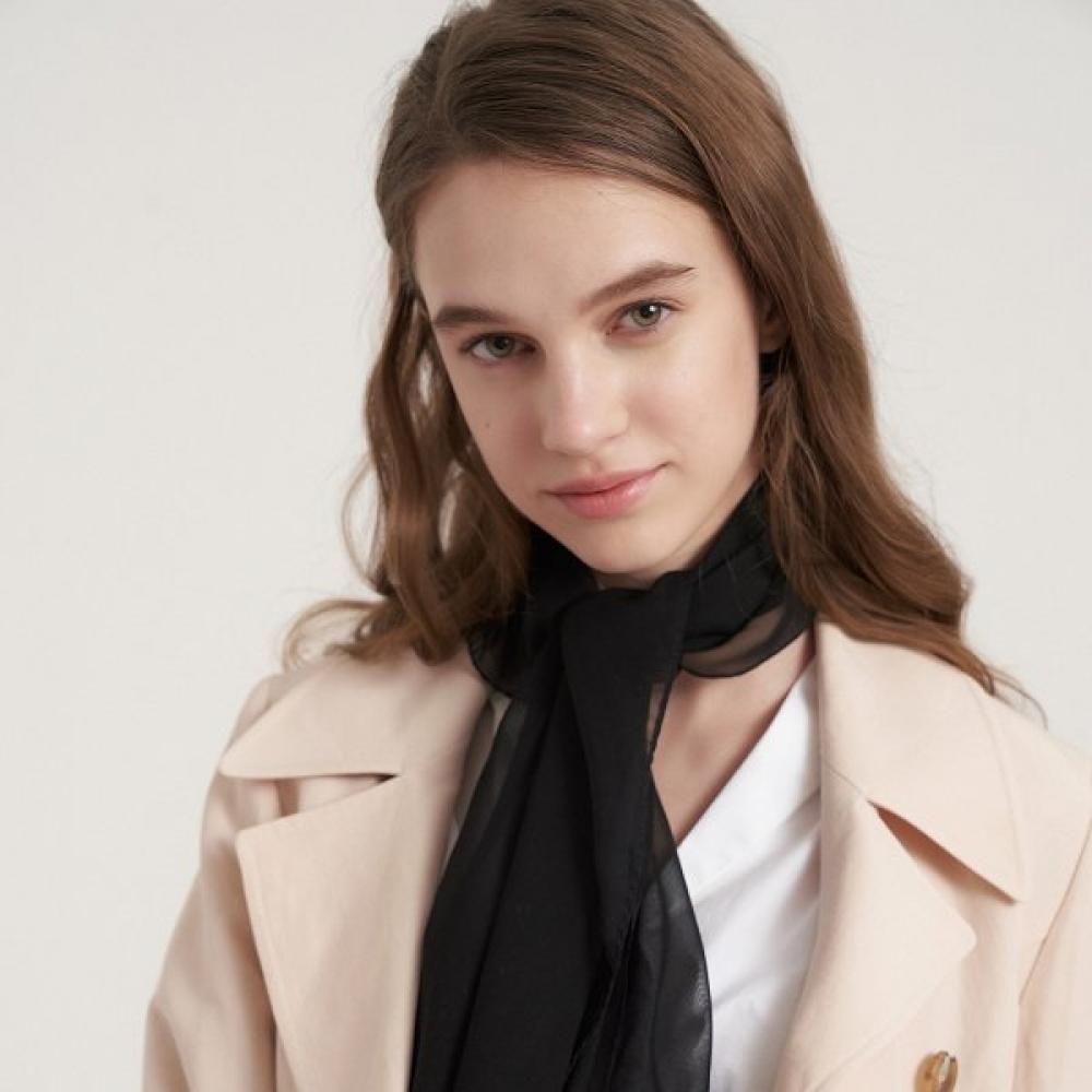 Bb De Chiffon Silk Scarf 7color Solid