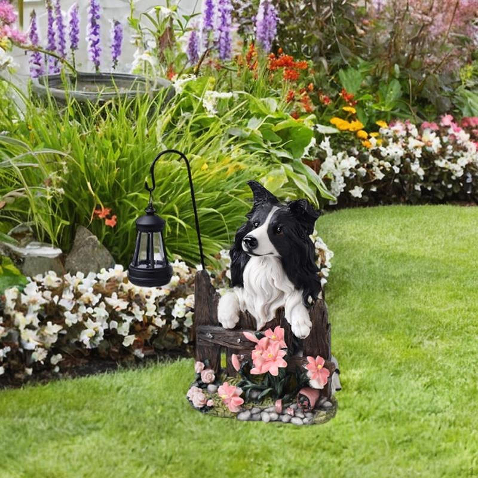 

Скульптура собаки животного, статуэтка собаки, с солнечным светом, статуэтка щенка из смолы, украшение для black white