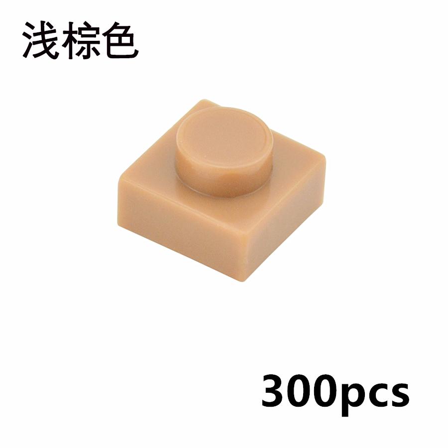 300 Stück DIY Partikel 3024 Dünne Bausteine 1x1 Noppen Steine Pädagogisches Zusammenbauen Konstruktion Kompatibel 3034 Kinderspielzeug