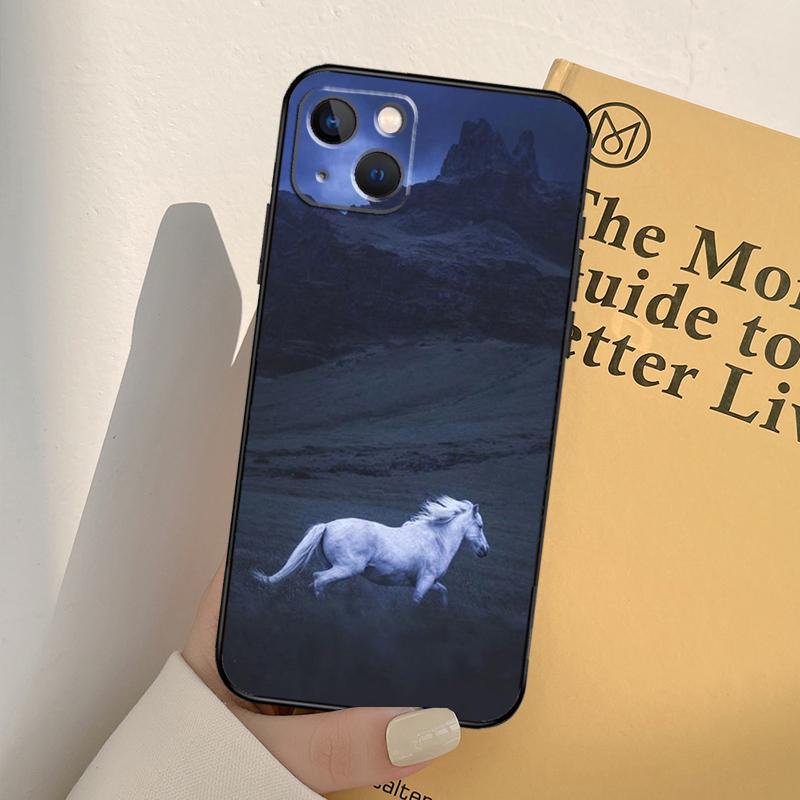 Funda de Teléfono Caballos Corriendo Para iPhone 17 16 15 14 11 12 13 Pro Max mini XR 16e 15 16 Plus 17 Air Cobertura Completa