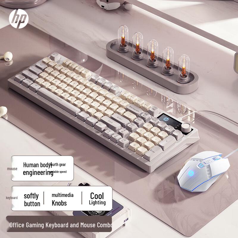 HP K500F Mechanical-Feel Keyboard with Multi-Function Knob