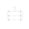 6-Layer Adjustable Foldable Metal Hanger with Clips for Skirts and Pants