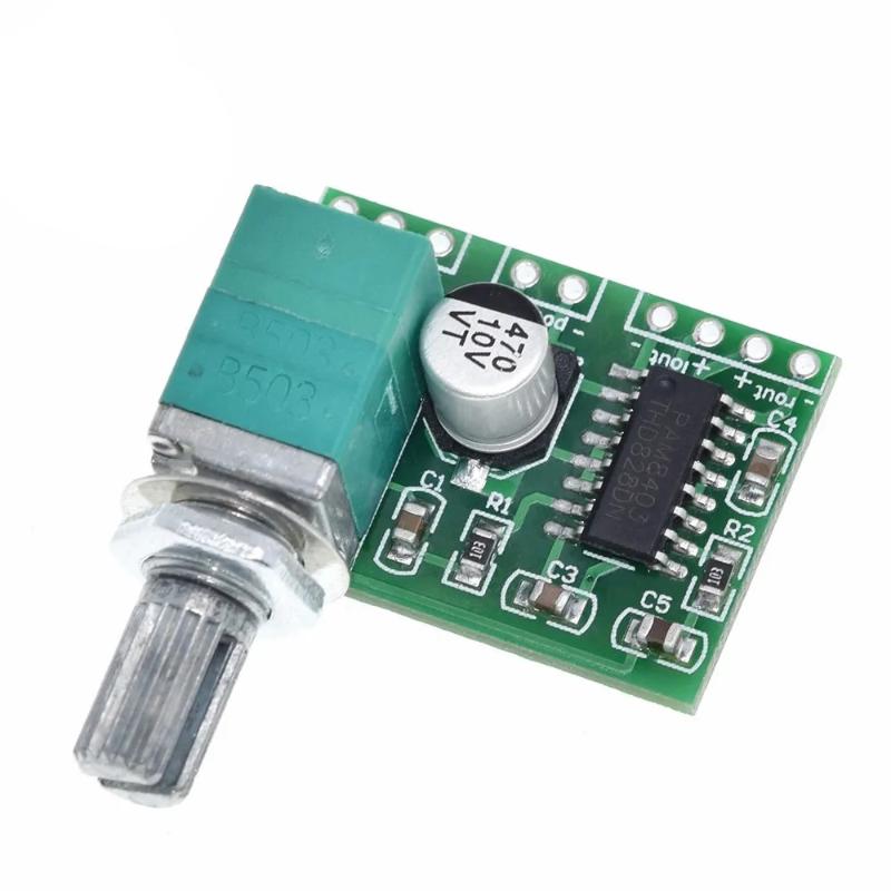 1/3 Stück 2 * 3W Lautstärkeregelung Mit Potentiometer Mini Pam8403 DC5V 2-Kanal USB Digitaler Audioverstärker Board Modul