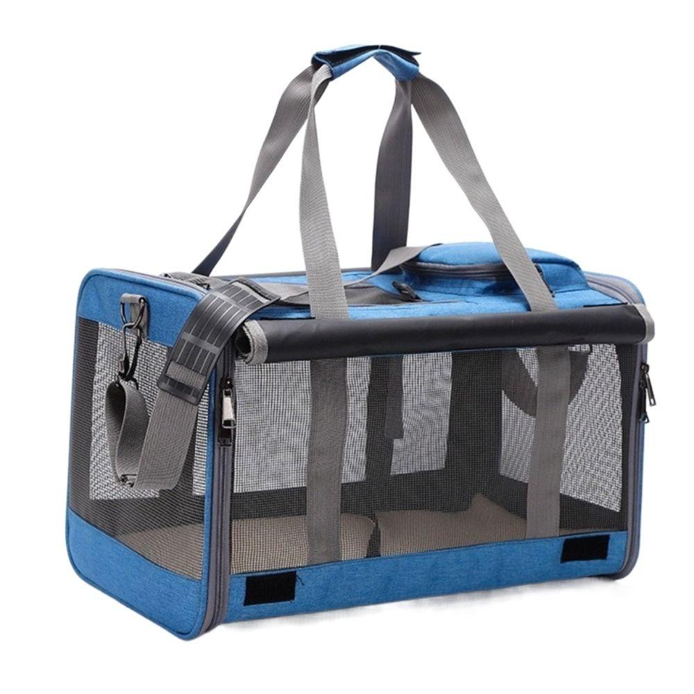 Versatile Oxford Cloth Cat Carrier Handbag Soft Sided Large Capacity Pet Carrying Bag Comfortable Foldable Pet Carrier Outdoor