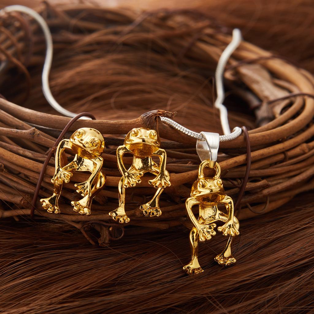 Vintage Cute Frog Stud Earrings For Women Gothic Animal Froggy Cat Piercing Rear Hanging Earring Female Charm Ear Jewelry Gifts