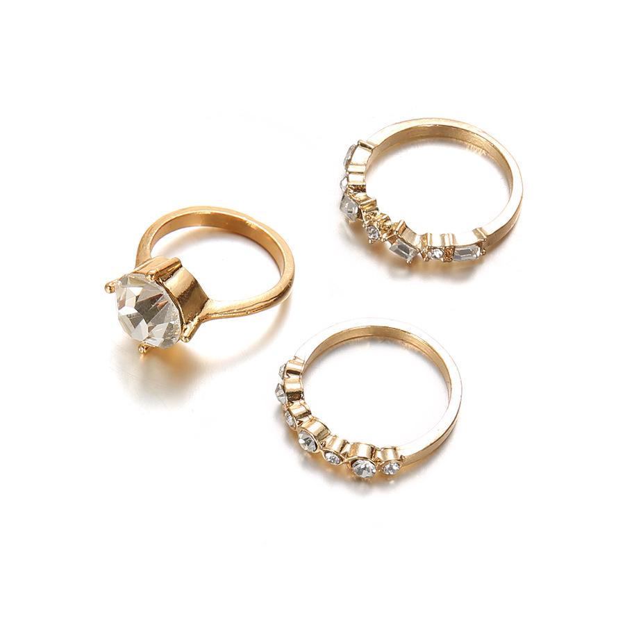 Micro-Set Zircon Ring, Personalized Fashion Temperament, Ring Jewelry, Women'S Ring Set.