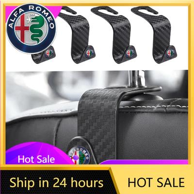 Car Stickers For Alfa Romeo Car Seat Hooks Headrest Storage Hanger Car Interior Hanging Hook For Alfa Romeo Giulietta GT 159 147
