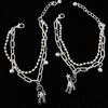Magnetic Heart Couple Bracelets Set – Matching Charm Distance Chain Bracelets for Lovers & Best Friends