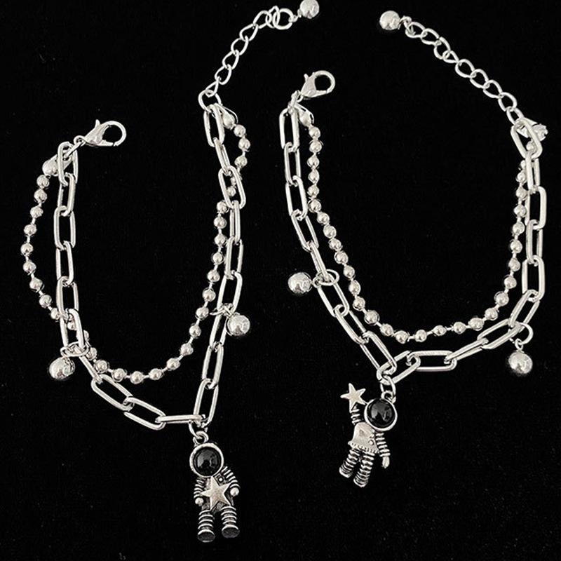 Magnetic Heart Couple Bracelets Set – Matching Charm Distance Chain Bracelets for Lovers & Best Friends