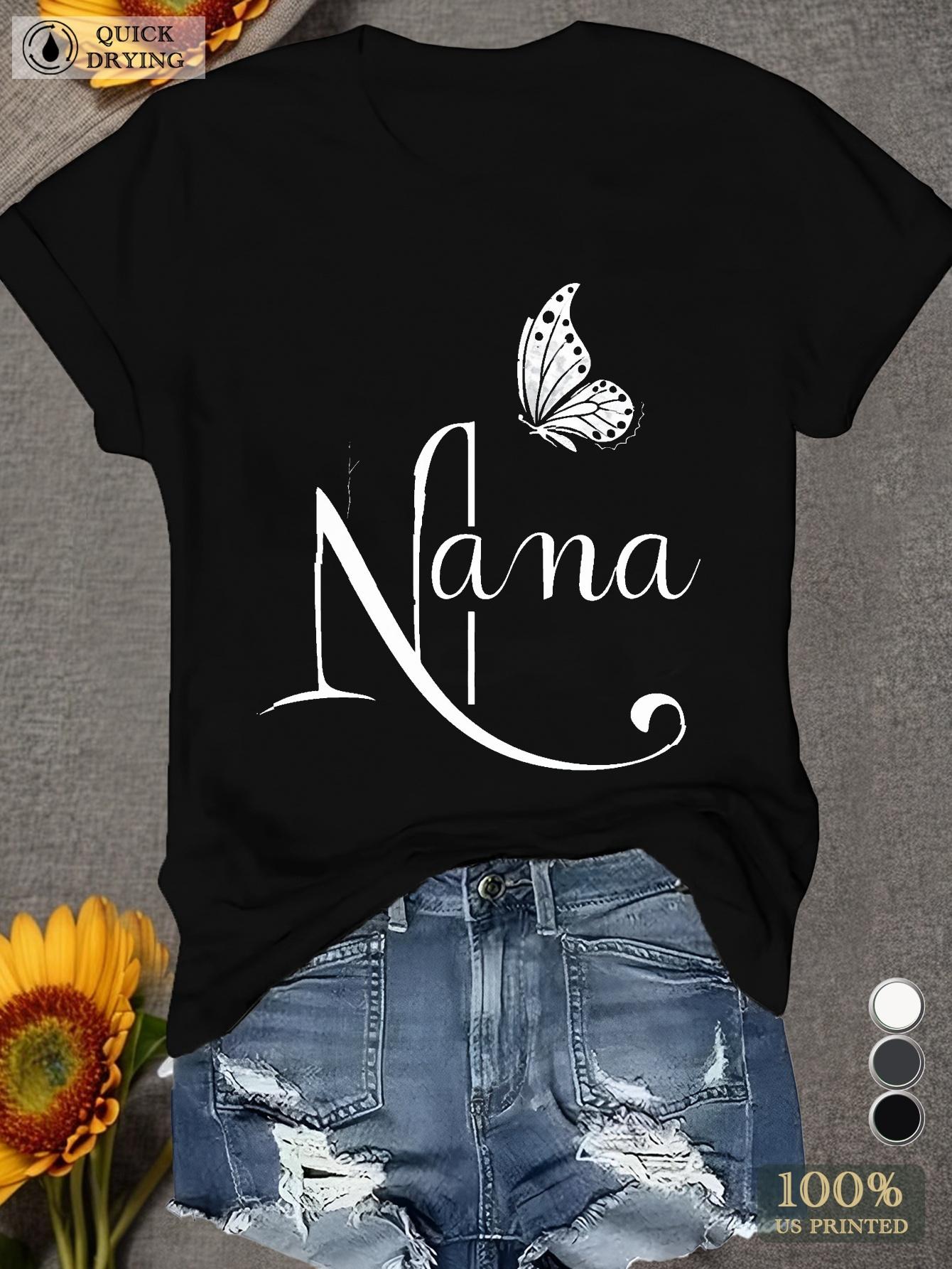 Butterfly Nana Graphic T-shirt XXXXL