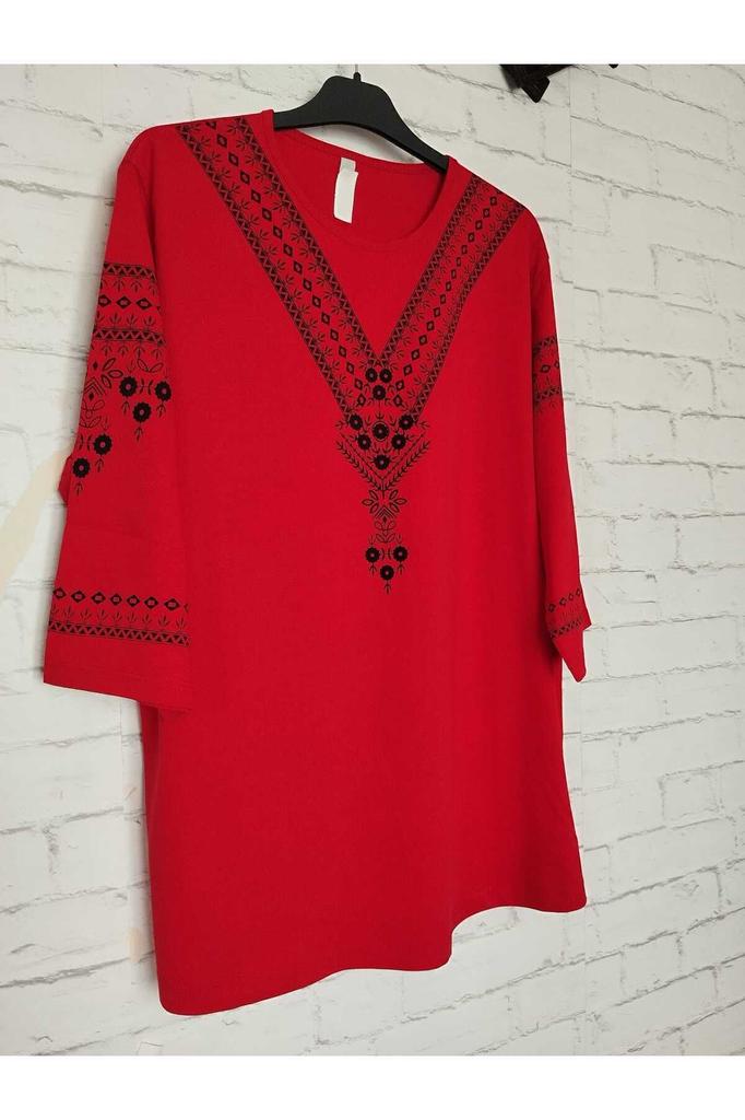 Damenbluse in großen Größen, perfekter Sommer, ganz aus Baumwolle, gekämmte Baumwolle, Bluse in großen Größen