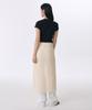 Musinsa Standard Woman Women'S Sheer Crinkle Layered Wrap Skirt_Long [Light Beige]