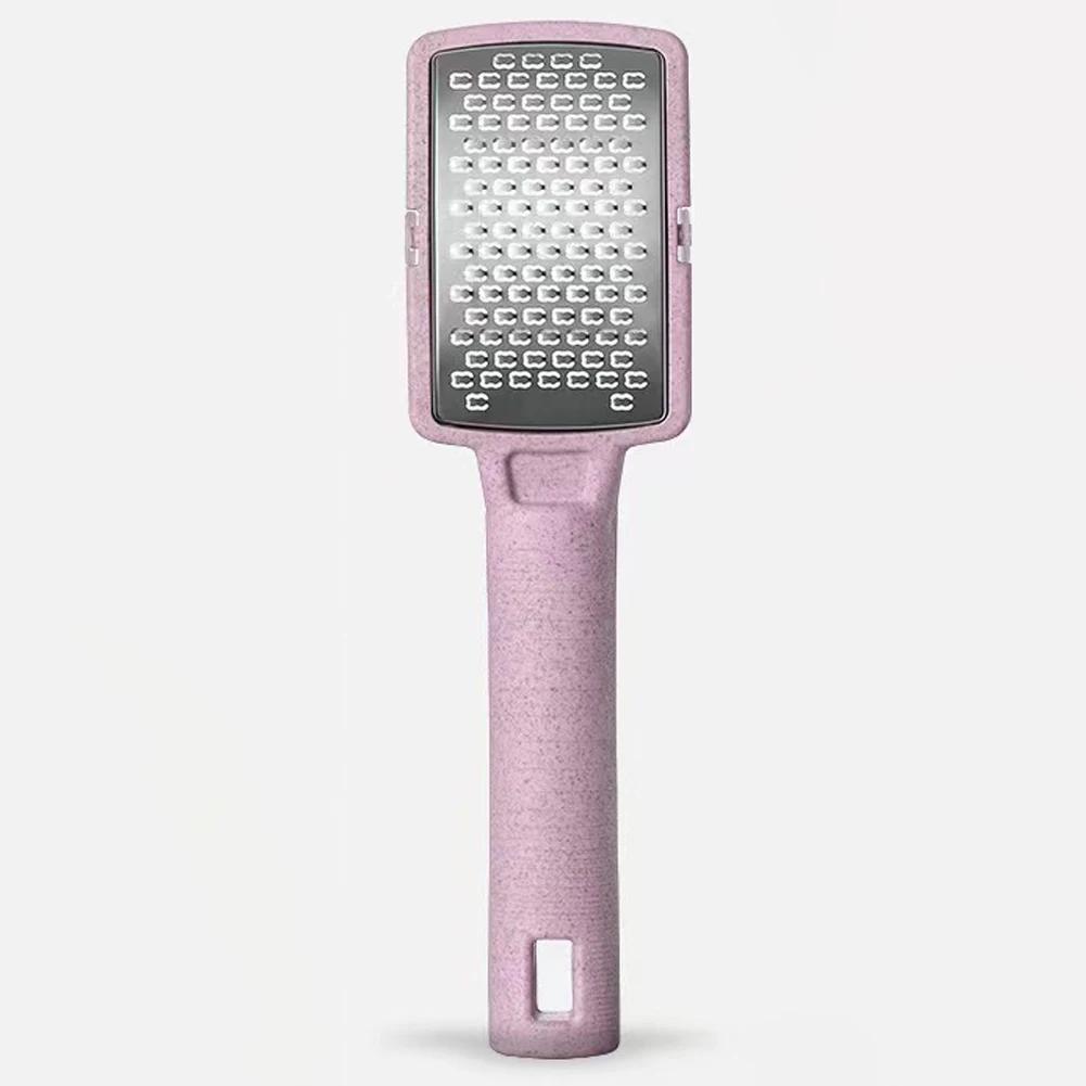 

1 шт., колоссальная пилка для ног, терка для ног из нержавеющей стали, инструменты для ухода за ногами и педикюра розовый