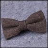 [White Fang] Bow Tie, Wool, Stylish, Formal, Casual, Wedding, Party, Men's NC122 (Khaki)