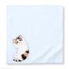 Small Milk Cat Handkerchief Small Hand Towel Cat Pattern Portable Sweat Catty Pocket Handkerchief Square Towel Japanese