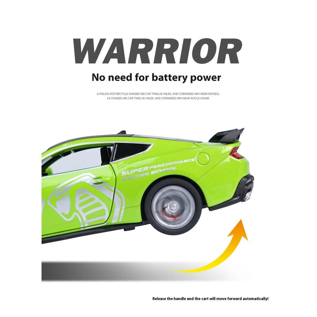 1/32 Ford Mustang GT500 alloy model, cool sound and light, exquisite desktop ornaments, the best collection for car model enthusiasts