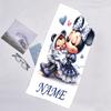1pc Minnie6 Beach Towel with Custom Name, Beach/Swimming/Bath/Picnic/Camping Towel, Suitable for Seaside Beaches