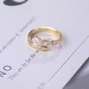 And Gold Chic Silver Adjustable Open Ring With Unique Water Drop Shape And Feel Luxury