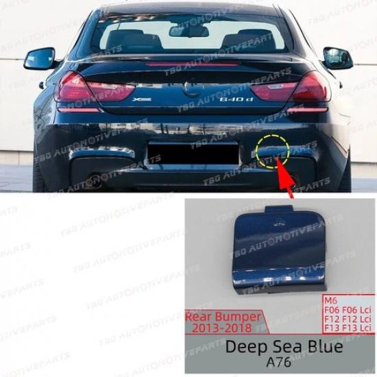 Rear Bumper Tow Hook Eye Cover for BMW 6 Series M6 F06 Gran Coupe 2013- 2016