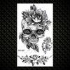 Realistic Quotation Dandelion Temporary Tattoos For Women Adult Fake Flowers Crown Moon Tattoo Sticker Waterproof Body Art Tatoo