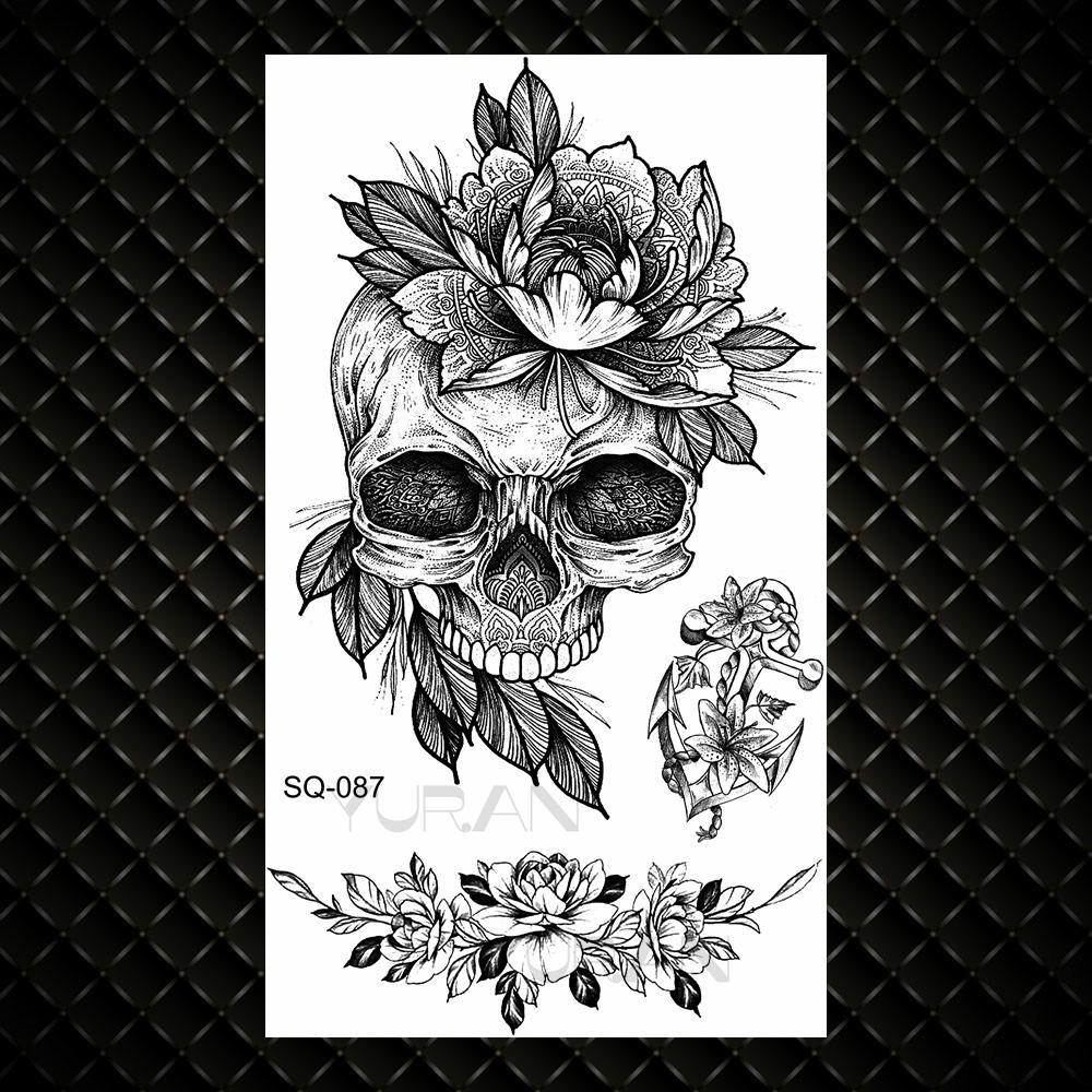 Realistic Quotation Dandelion Temporary Tattoos For Women Adult Fake Flowers Crown Moon Tattoo Sticker Waterproof Body Art Tatoo