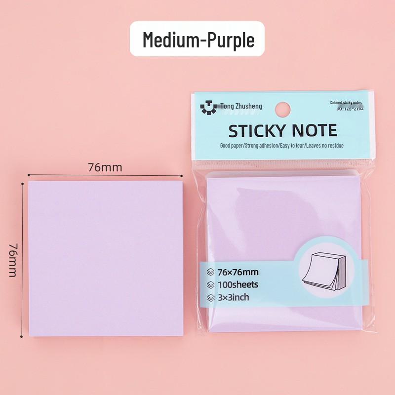 Colorful Sticky Notes: Strong Adhesive Tearable Memo Pads for Office & School