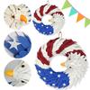 Amerikanische Flagge Adler Kranz 4. Juli Kranz Festival Girlande für Haustürdekorationen