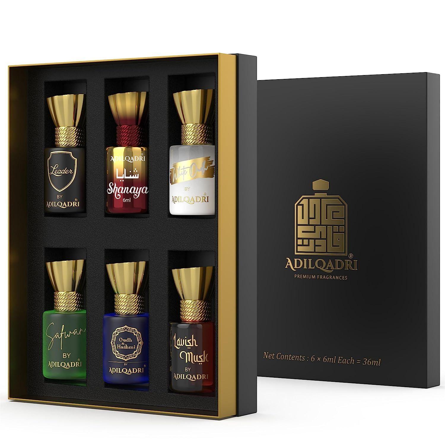 

AdilQadri Assorted Luxury Free Free Long Lasting Roll On Attar Perfume Set Set For Unisex (6 мл кожен)