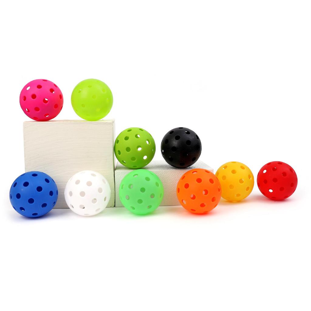 74mm Luminous Pickleball, 40-Hole Rotational & Injection Molded
