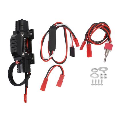 RC Double Motor Metal Winch with Switch 3rd Channel Fit for Traxxas Hsp Redcat Tamiya Axial