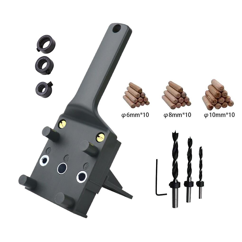 38pcs/set Wood Doweling Set ABS Wood Drilling Hole Puncher Handheld Board Hole Locator