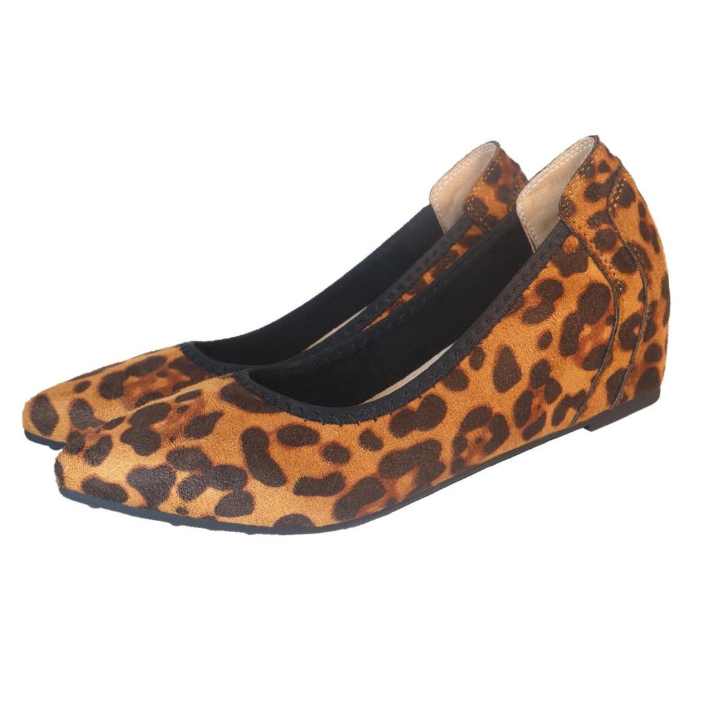 Schwarze Keilabsatzschuhe mit weicher Sohle für Damen - Höhensteigernd, Bequem für Büro und Flugbegleiter im Frühling und Herbst