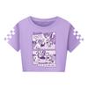 5632 Kids Girls Lily Lovebraids Print Slim Fit Short T-Shirt