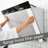 12-piece/set Durable & Portable Kitchen Filter Papers Absorbent Disposable Filter Sheets Lightweight for Ranges Hoods