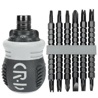 Σετ Κατσαβιδιών Καστάνιας Κοντού Σχήματος Κεφάλι Ραδικιού Υψηλής Σκληρότητας Εξοικονόμησης Εργασίας Πολυλειτουργικό Διπλής Χρήσης