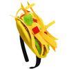 Mini Mexikanisches Taco-Stirnband Pommes-Hüte Männer Filz-Taco-Hut für Erwachsene Fast Food Halloween Kostüm Requisite Unisex Damen