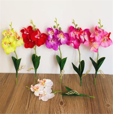 1Pc Artificial Flower Butterfly Orchid Silk Home Wedding Party Decoration DIY Arrangement Accessories