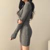 Women's V-neck Knitted Inner Dress